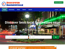 Tablet Screenshot of discovergainesville.com